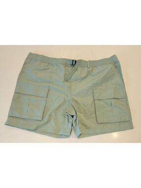 Woolrich x Target Aqua Green Mid-Rise Belted Cargo Utility Shorts Women Size XXL